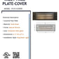 Louvered Face Plate Cover for Valet Step/Deck Light