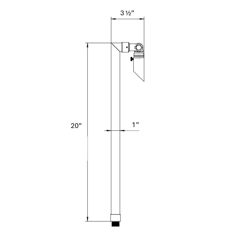Zone Solid Brass Directional Path Light by Lumiere Lighting