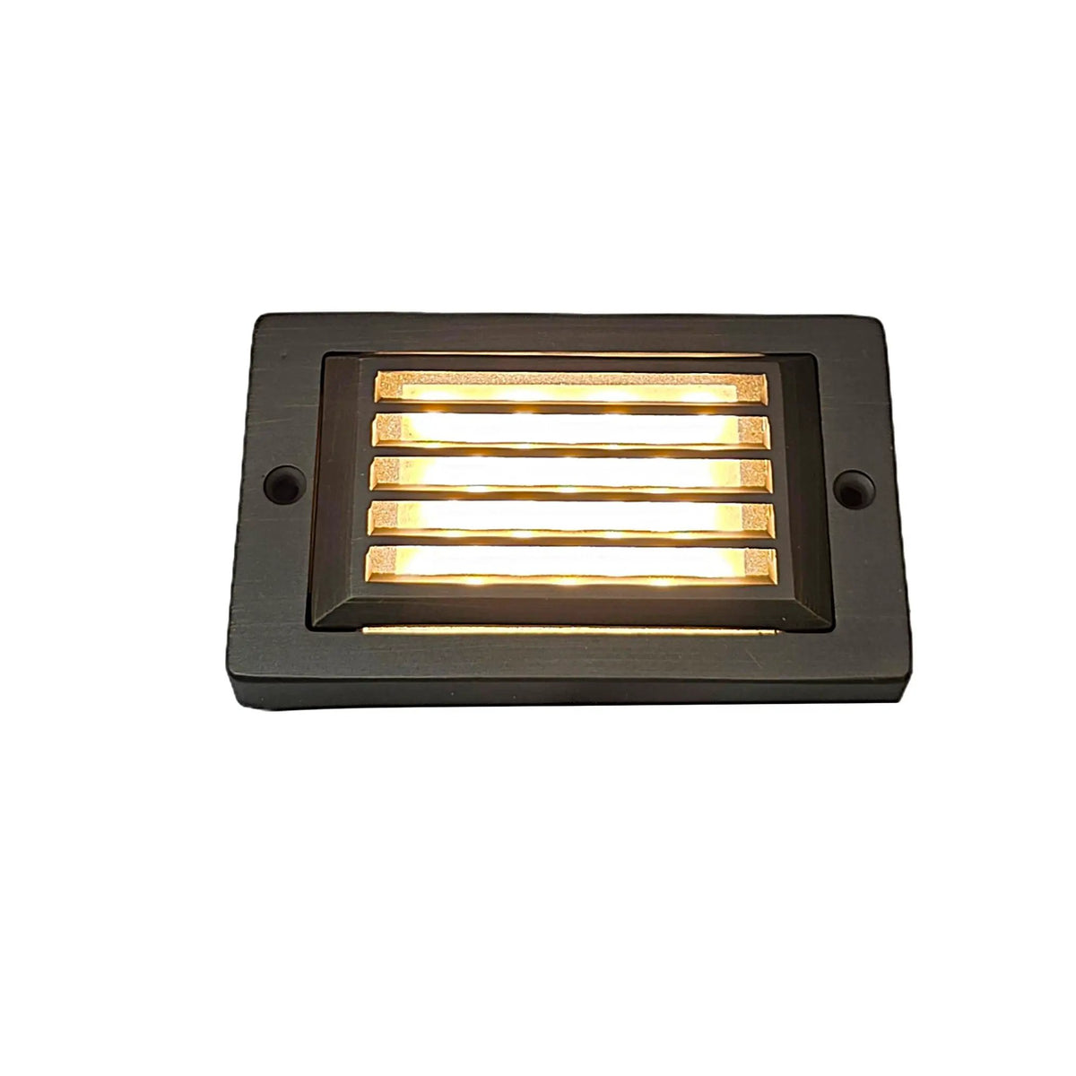 Fente Cast Brass Step & Deck Light Natural Bronze | Surface Flush Mount by Lumiere Lighting