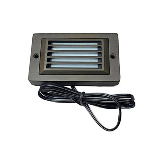 Fente Cast Brass Step & Deck Light Natural Bronze | Surface Flush Mount by Lumiere Lighting