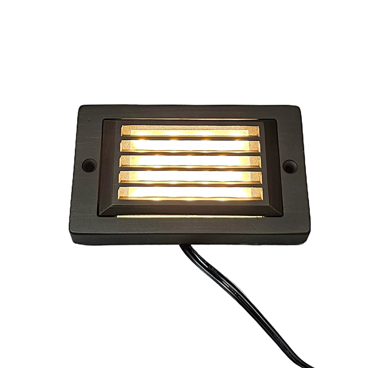 Fente Cast Brass Step & Deck Light Natural Bronze | Surface Flush Mount by Lumiere Lighting