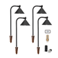 4 Pack Casquette Solid Brass Directional Pathway Light by Lumiere Lighting