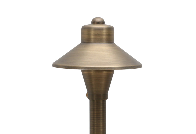 Abajour Solid Brass Path & Area Light - Low Voltage Landscape Lighting - Lumiere Lighting