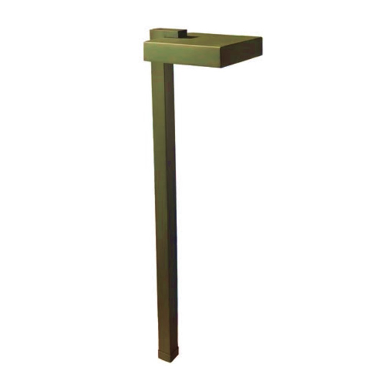 Carre Contemporary Solid Brass Outdoor Path & Area Light - Lumiere Lighting