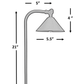 4 Pack NoirCasquette Solid Brass Pathway Light - Lumiere Lighting