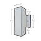 Colonne Solid Brass Craftsman Wall Sconce Up & Down Light