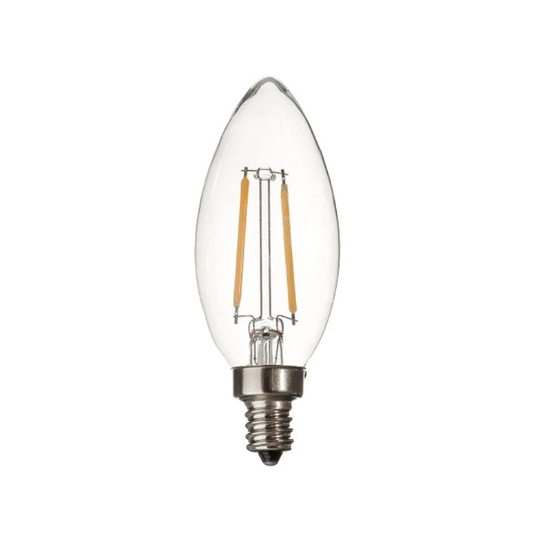 E12 Candelabra Dimmable LED 2W 2700K Warm White 360° 12V Low Voltage Bulb - Lumiere Lighting
