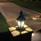 Normandie Solid Brass Craftsman Column Mount Pilaster Lantern Outdoor Lighting - Lumiere Lighting
