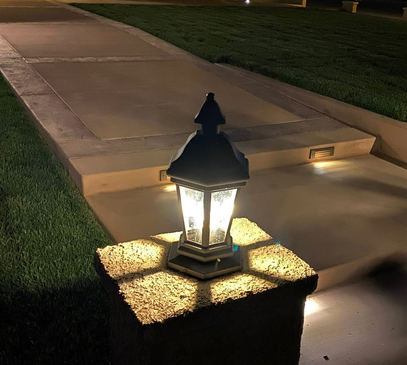Normandie Solid Brass Craftsman Column Mount Pilaster Lantern Outdoor Lighting - Lumiere Lighting