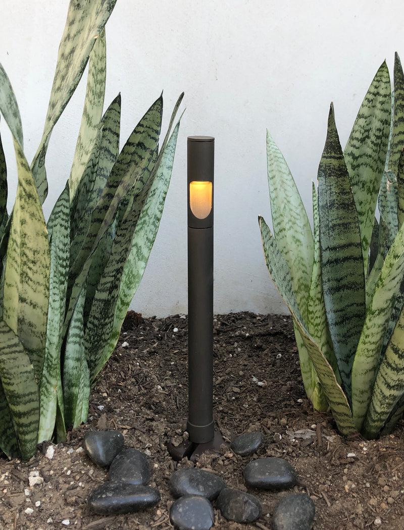 Baton Cast Solid Brass Path Light Landscape Lighting - Lumiere Lighting
