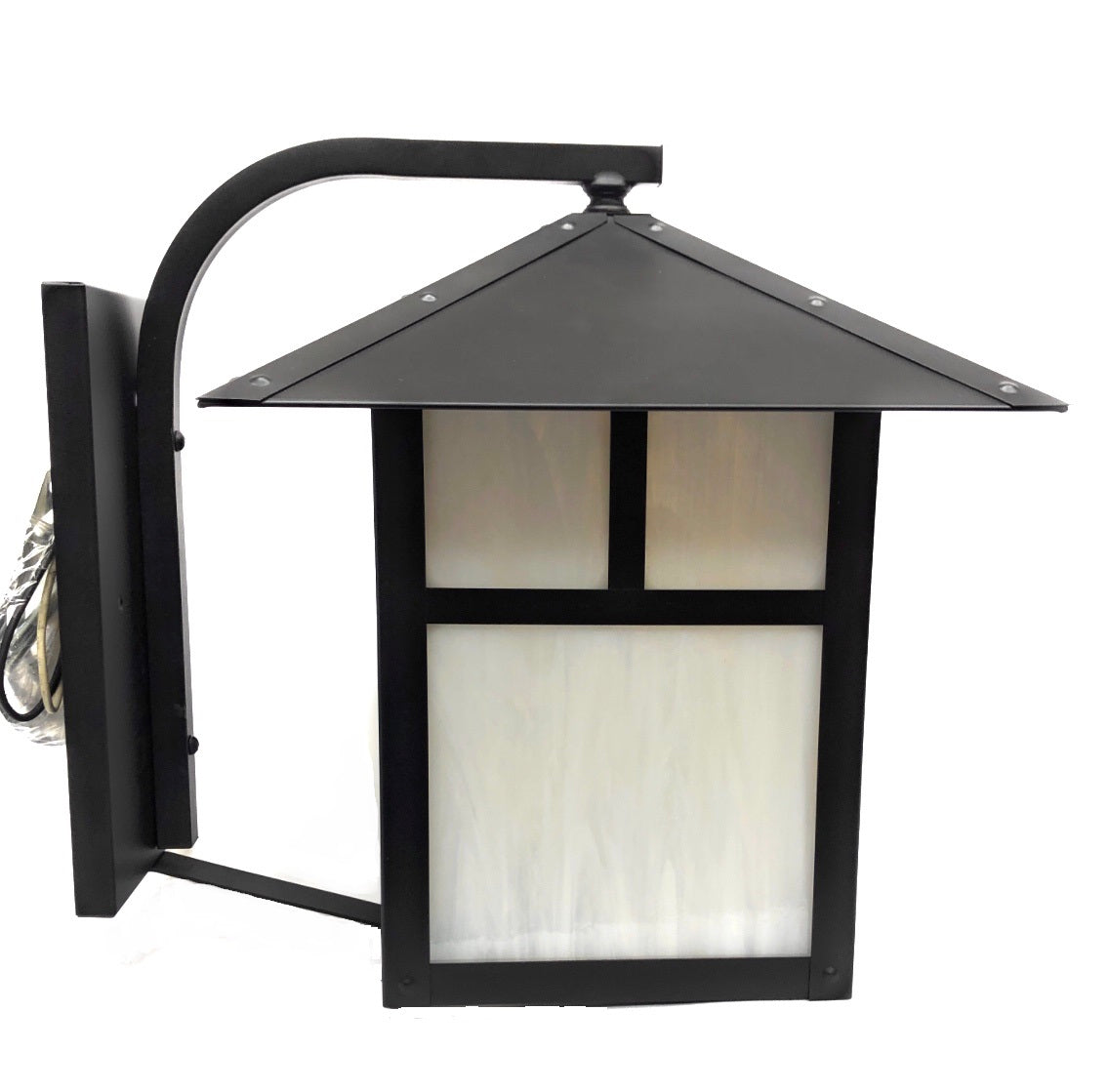 Martinique-Brique Solid Brass Craftsman Wall Lantern Outdoor Lighting - Lumiere Lighting