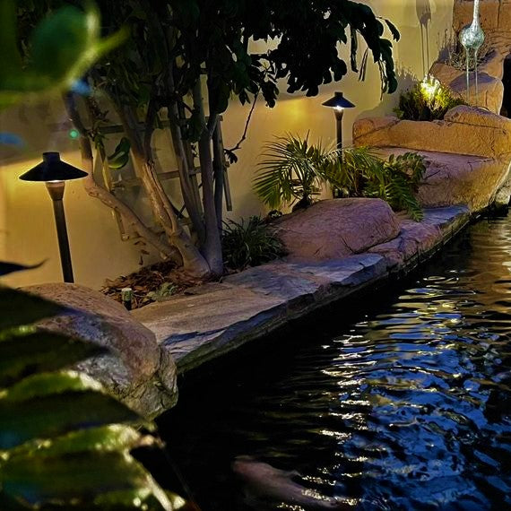 COMBO KIT VIII- Solid Cast Brass Outdoor Landscape Pathway & Spot Lighting - Lumiere Lighting