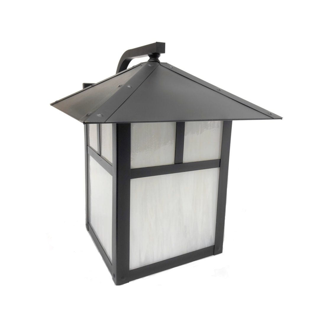 Martinique-Brique Solid Brass Craftsman Wall Lantern Outdoor Lighting - Lumiere Lighting