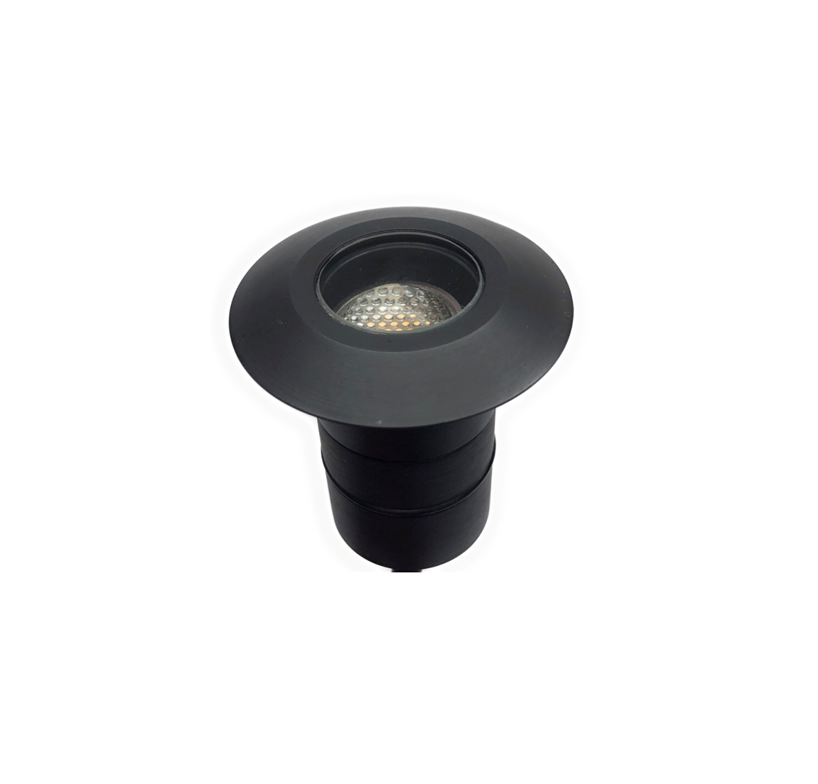 Noir MurPass Solid Brass Deck- In-Ground Light | Outdoor Landscape Lighting - Lumiere Lighting