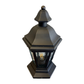 Normandie Solid Brass Craftsman Column Mount Pilaster Lantern Light