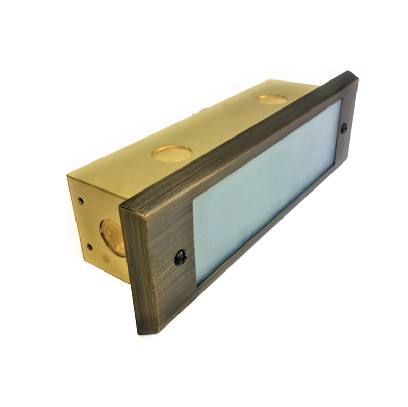 Roflay LED Solid Brass Step & Deck Light | Low Voltage Outdoor Lighting
