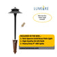 6 Pack Noir Spectra Solid Brass Spread Pathway Light - Professional Landscape Lighting - Lumiere Lighting