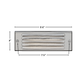 Louvered Face Plate Cover Brass Kit