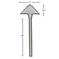 Versaille Solid Brass Hammered Pathway Antique Bronze