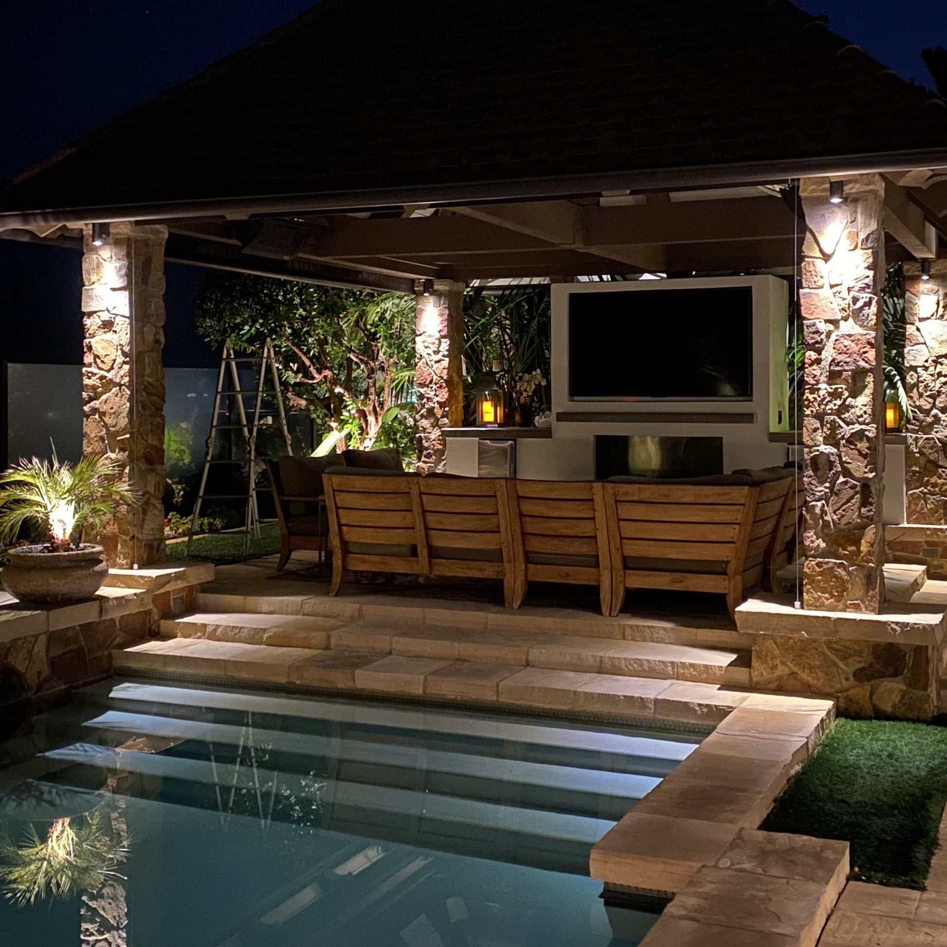 Votive Cast Brass Down Light Natural Bronze by Lumiere Lighting