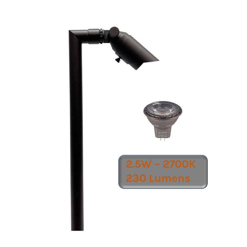 Zone Solid Brass Directional Pathway Light / Landscape Lighting - Lumiere Lighting