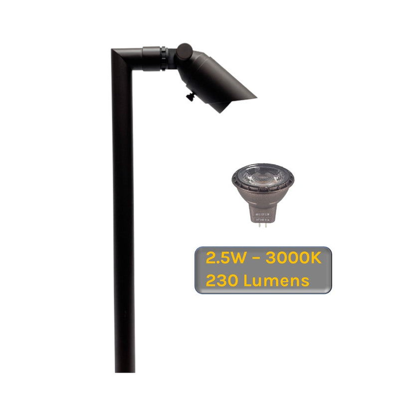 Zone Solid Brass Directional Pathway Light / Landscape Lighting - Lumiere Lighting