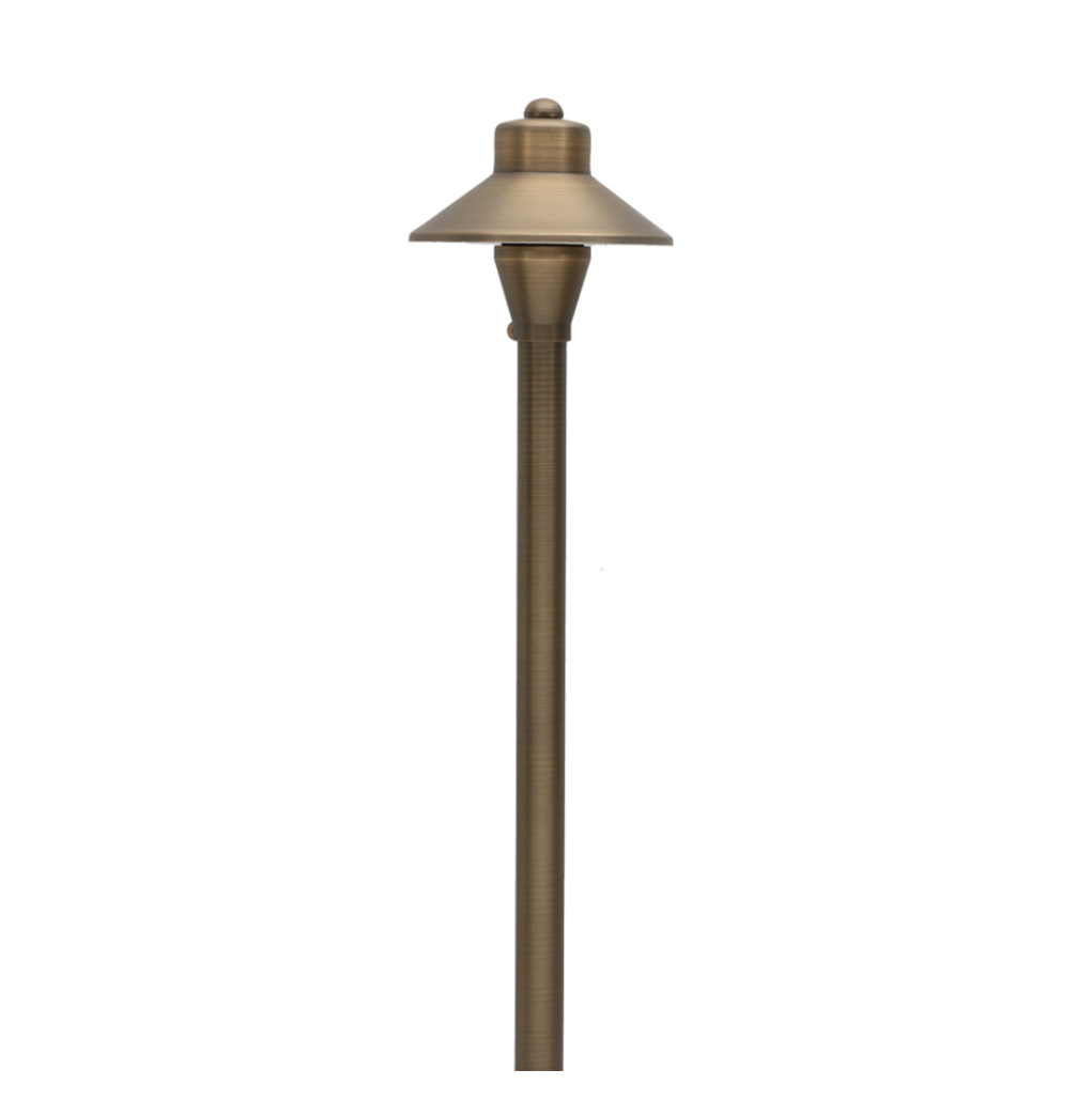 Abajour Solid Brass Path & Area Light - Low Voltage Landscape Lighting - Lumiere Lighting