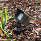 Chateau Solid Cast Brass Mini Flood Light Natural Bronze & Black