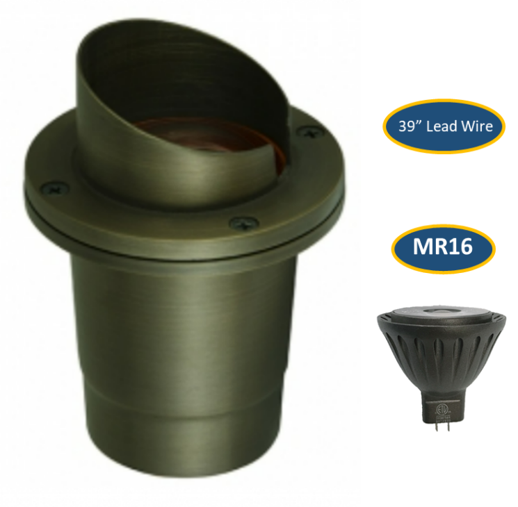 Marais Cast Brass LED In-Ground Well Light | Outdoor Landscape Lighting - Lumiere Lighting