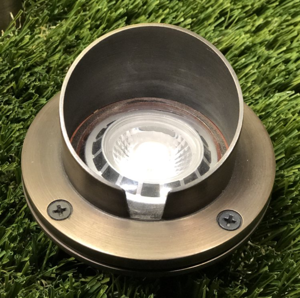 Marais Cast Brass LED In-Ground Well Light | Outdoor Landscape Lighting - Lumiere Lighting