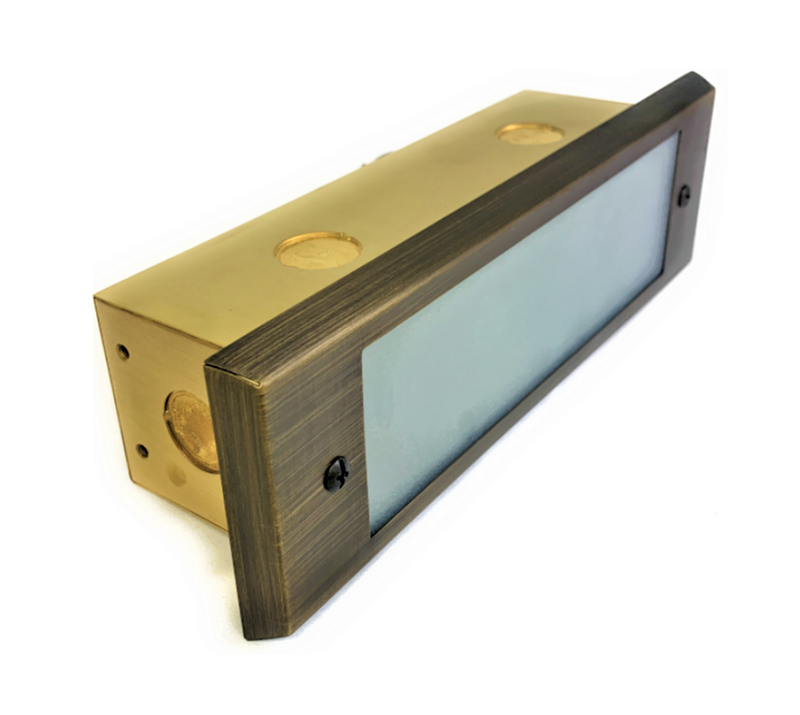 Roflay LED Solid Brass Step & Deck Light | Low Voltage Outdoor Lighting - Lumiere Lighting