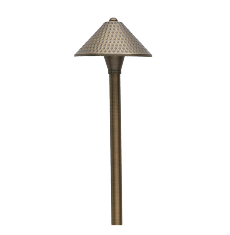 Versaille Solid Brass Hammered Path & Area  Light | Outdoor Landscape Lighting - Lumiere Lighting
